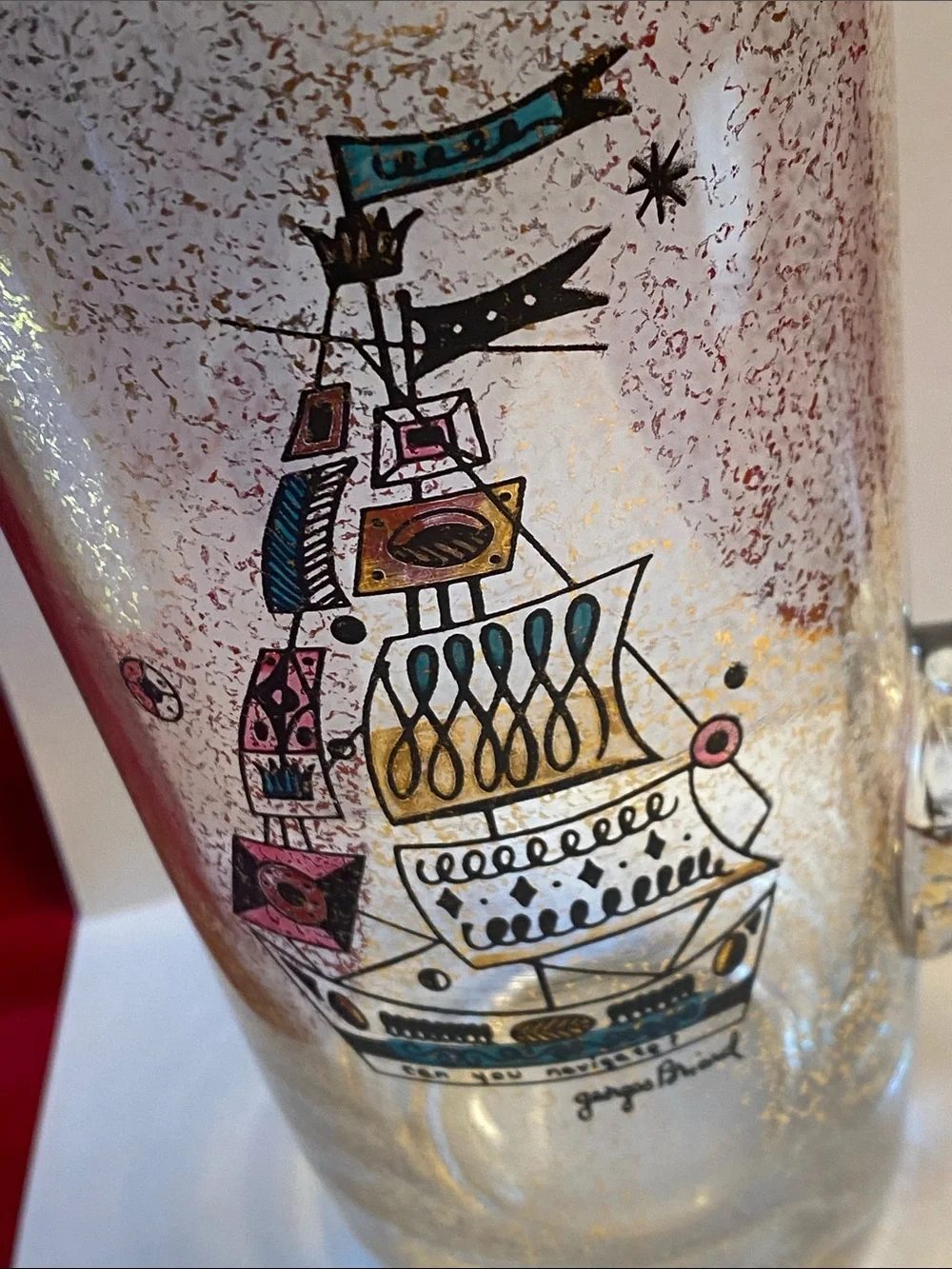 Can You Navigate? Georges Briard Mid Century Classic Martini Bar Pitcher